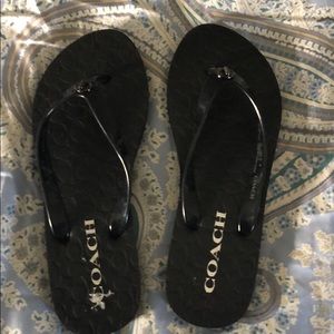 Brand new Coach flip flops
